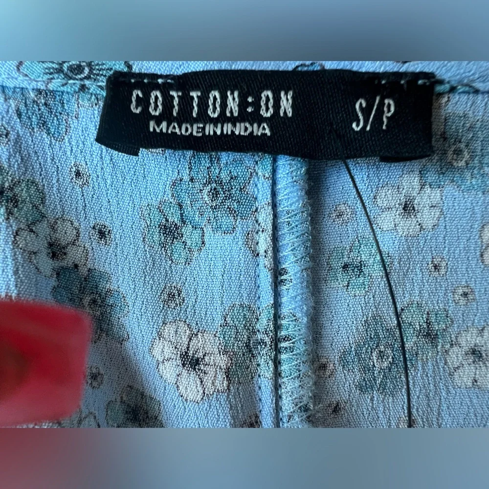 NWT Cotton on essential tie back mini tea dress - Picture 7 of 11